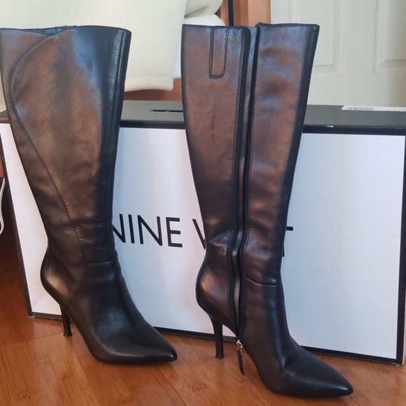 nine west wide calf boots